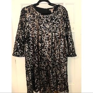 H&M Plus Size Sequin Dress